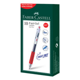 Gel Pen Fast Gel Box of 10, Red 0.7