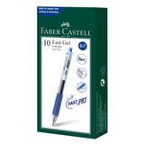 Gel Pen Fast Gel Box of 10, Blue 0.7