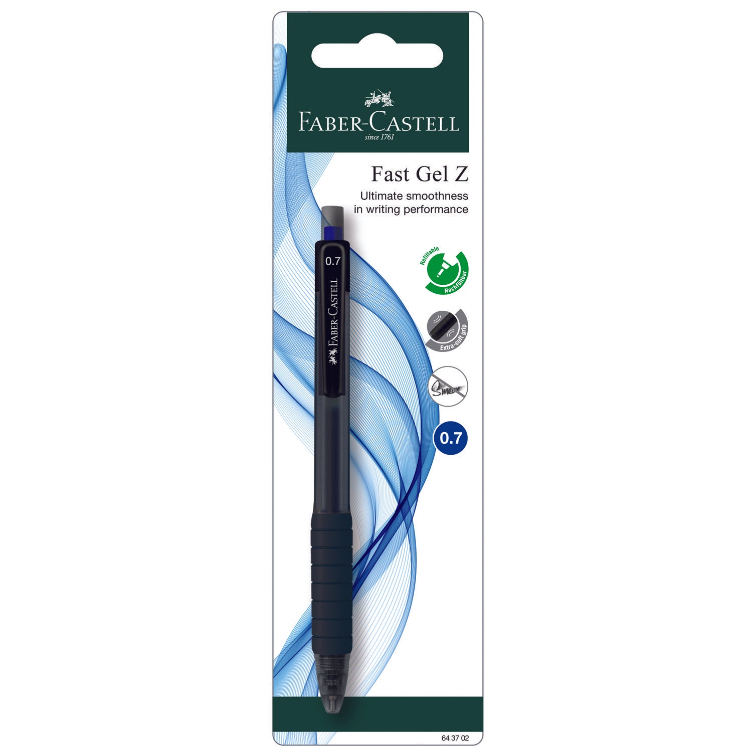 Gel Pen Fast Gel Z 1x BC, Blue 0.7