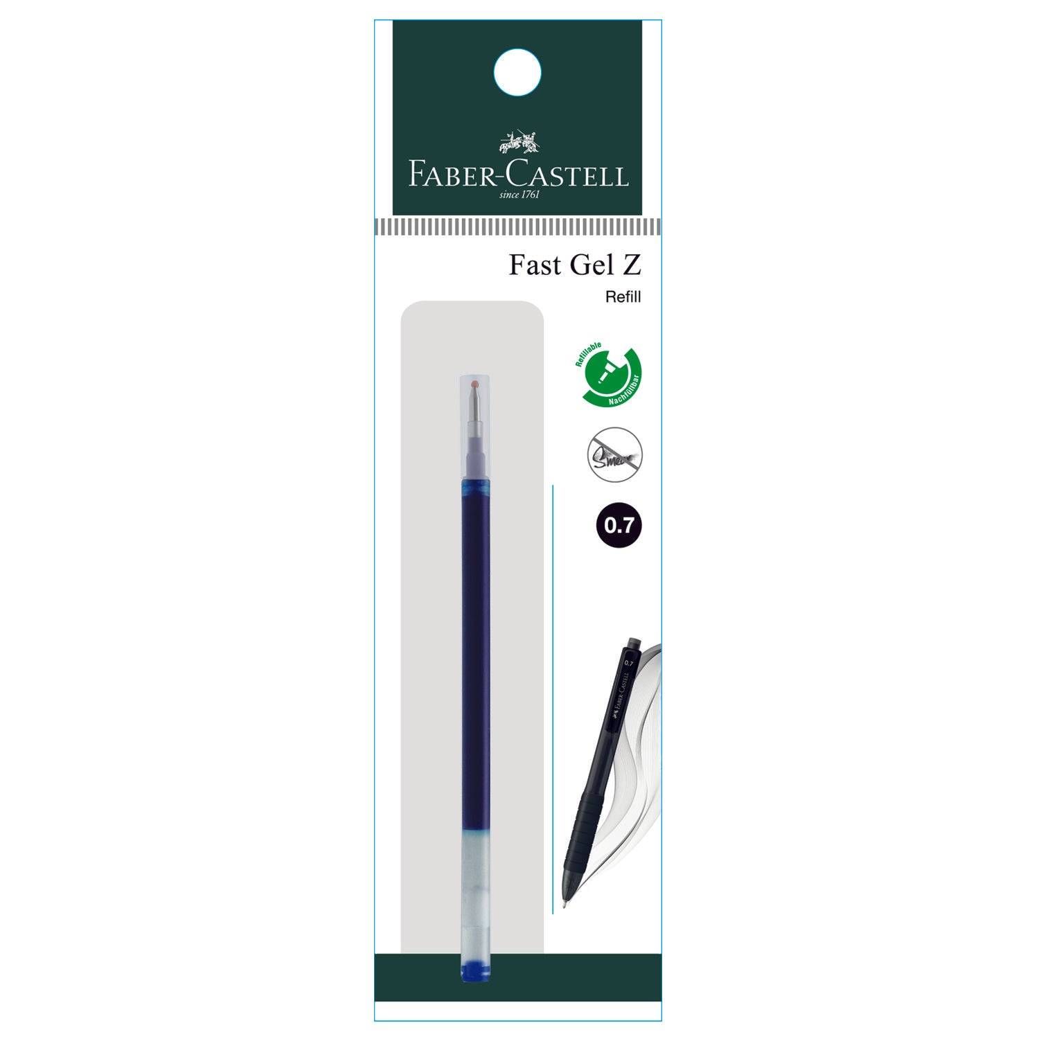 Gel Pen Fast Gel Z / Arté Gel Refill 1x PB, Blue 0.7