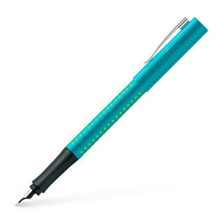 Grip 2010 Turquoise-Light Green Fountain Pen, Broad