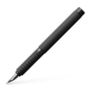 Essentio Aluminium Black Fountain Pen, Broad