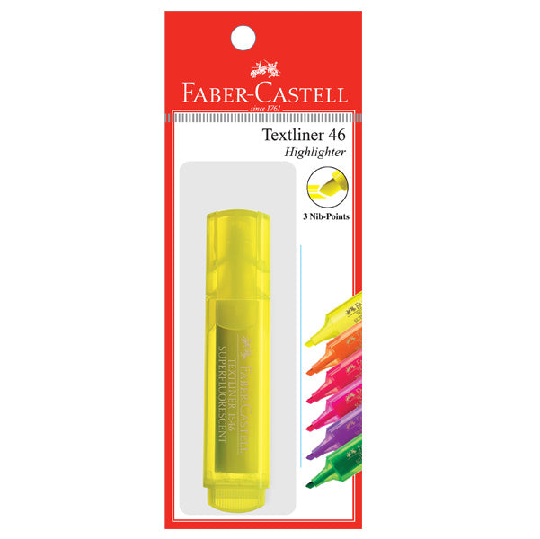 Highlighter Textliner 46 Superflourescent, 1x PB Yellow