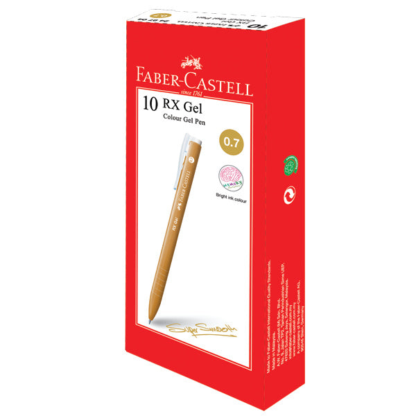 Gel Pen RX Gel Box of 10, Gold 0.7