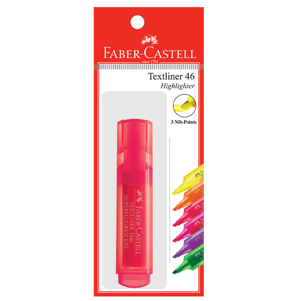 Highlighter Textliner 46 Superflourescent, 1x PB Red