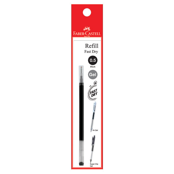 Refill Air Gel/Super Clip/Fast Gel 1xPB, Black 0.5