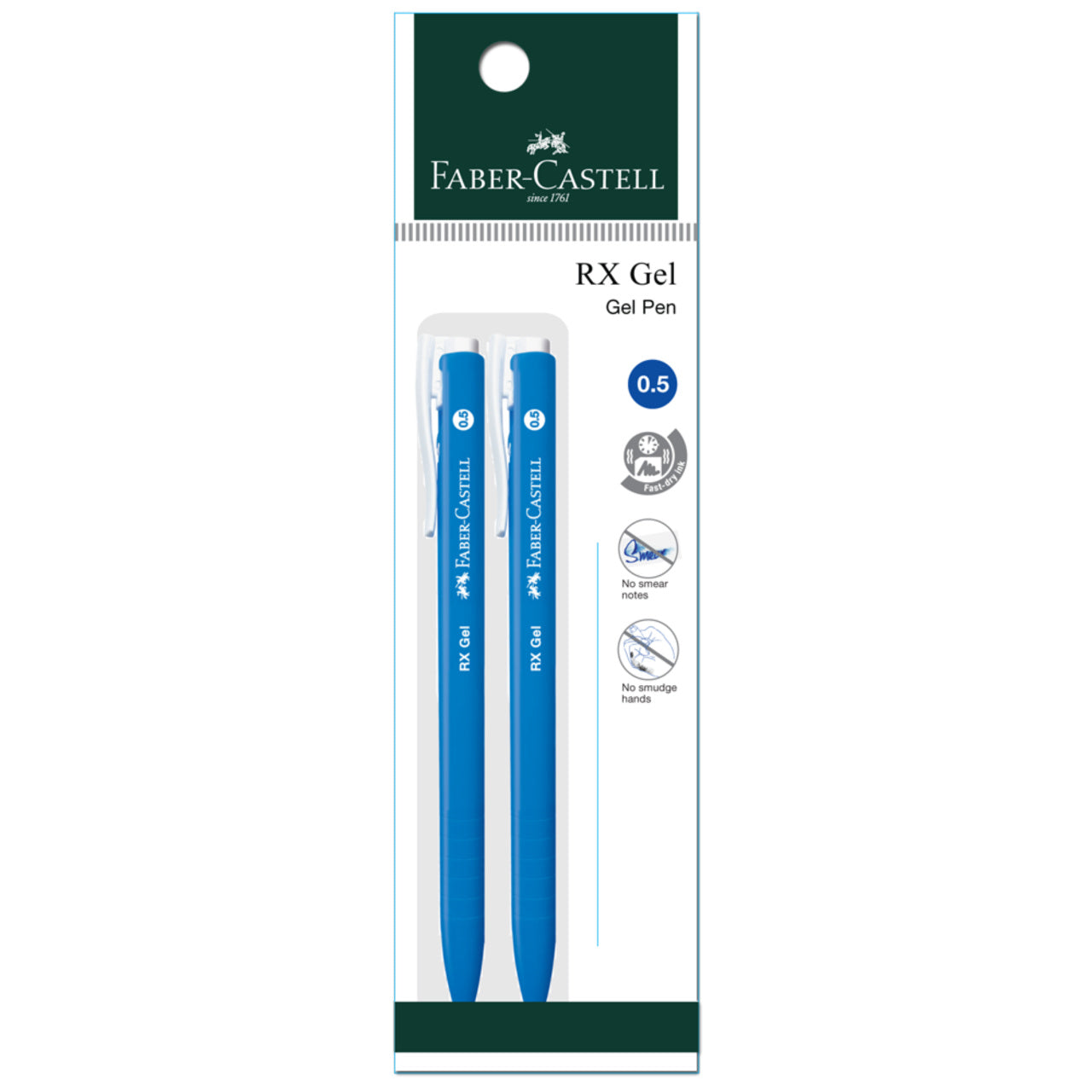 Gel Pen RX Gel 2xPB, Blue 0.5