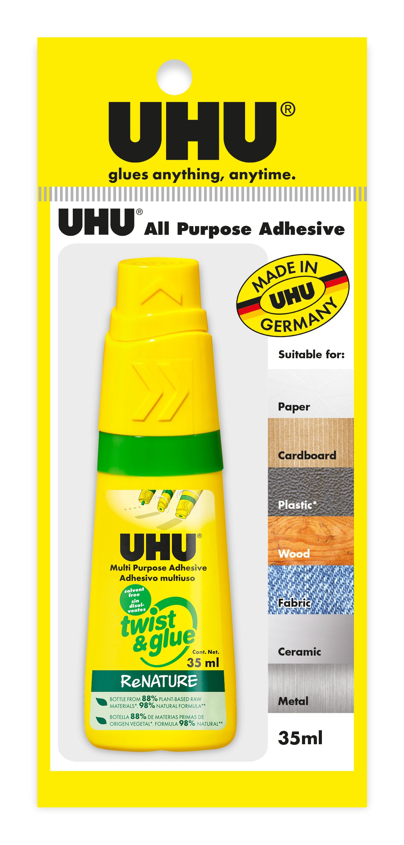 UHU Original All Purpose Twist & Glue ReNature (35ml)