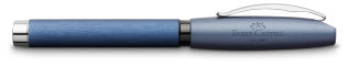 Essentio Aluminium Blue Fountain Pen, Broad