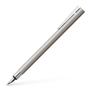 Neo Slim Stainless Steel Silver Matt Fountain Pen, Medium