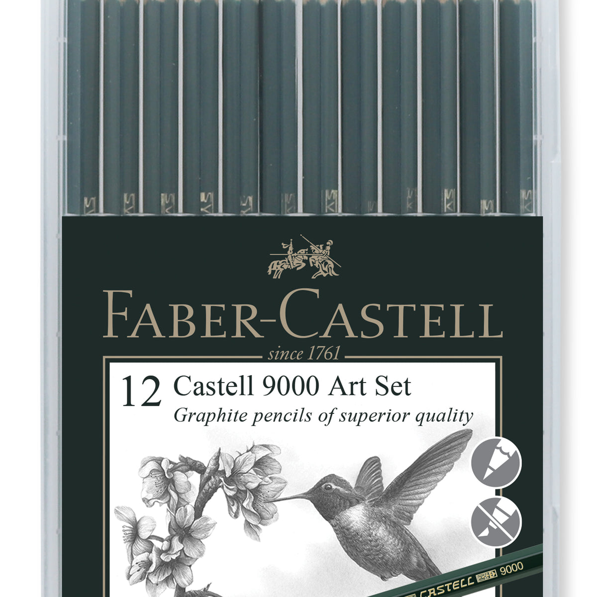 Castell 9000 Set In Slimflexi Case