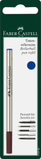 Fine Writing Rollerball Pen Refill, Blue Medium