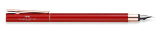 Neo Slim Oriental Red Rose Gold Fountain Pen - Fine